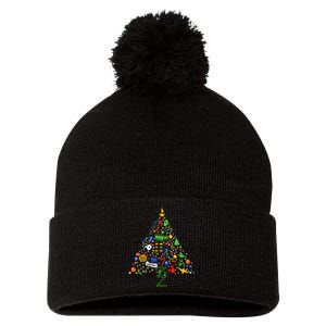 Broadway Musical Theatre Christmas Tree Pom Pom 12in Knit Beanie