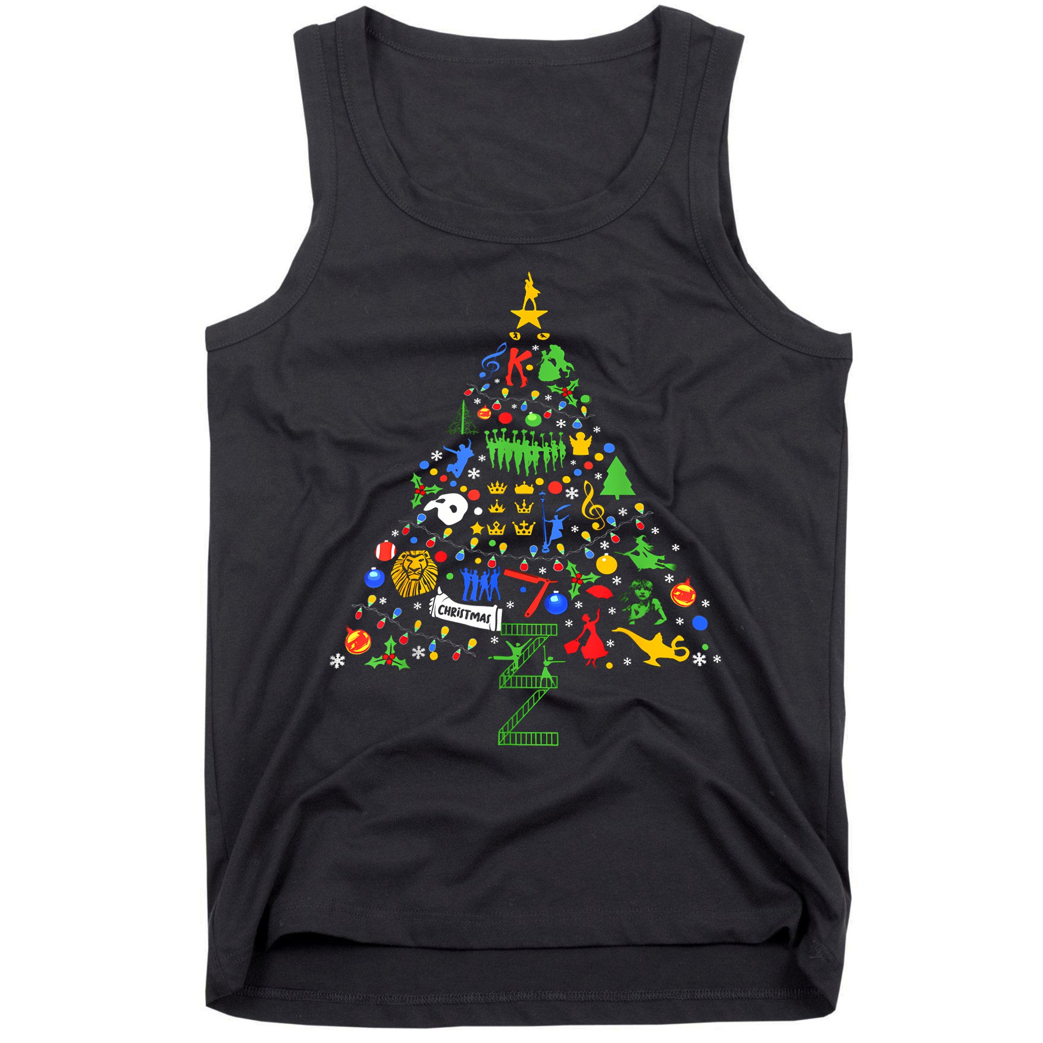 Broadway Musical Theatre Christmas Tree Tank Top