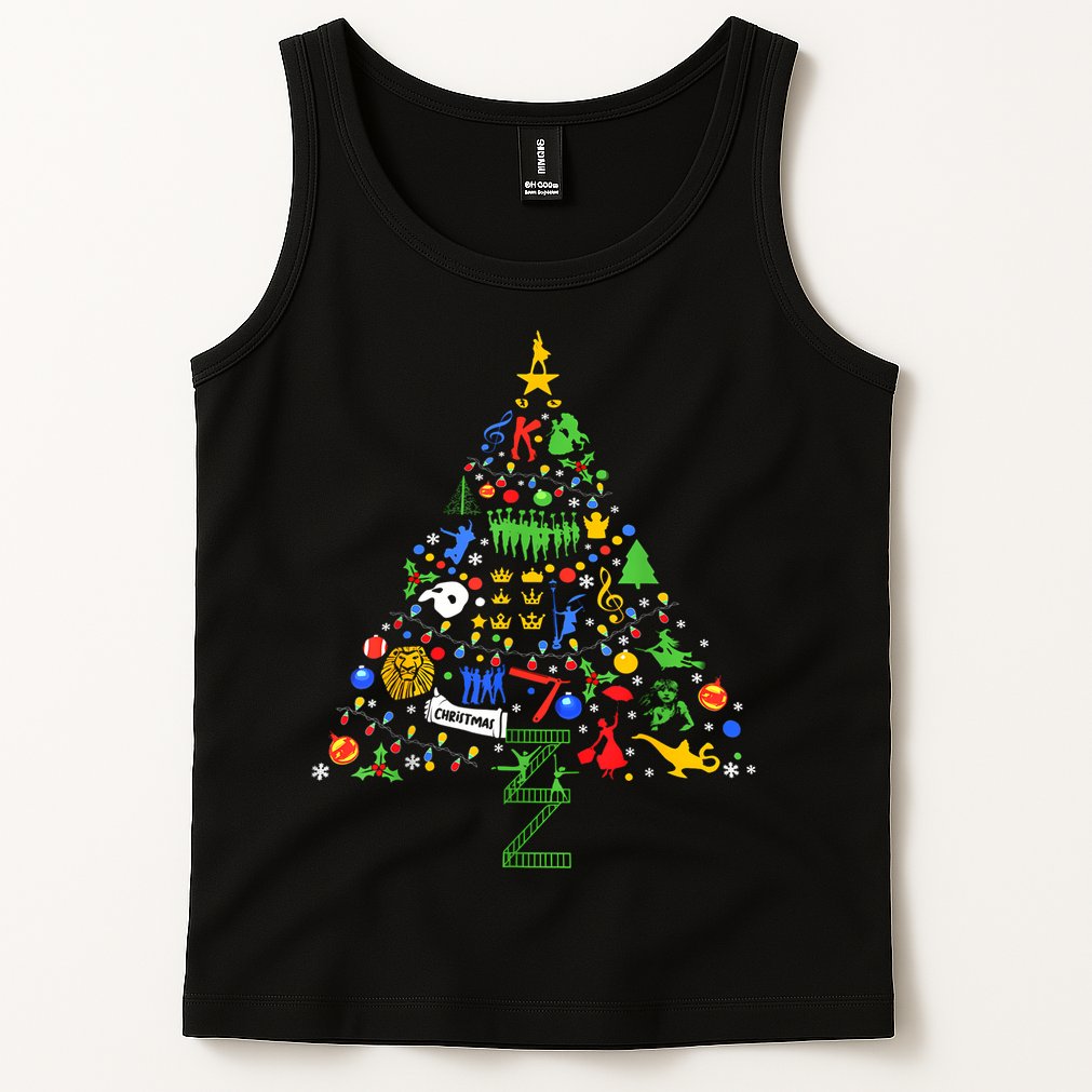 Broadway Musical Theatre Christmas Tree Tank Top