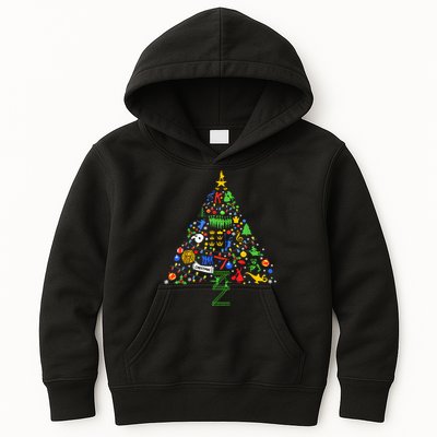 Broadway Musical Theatre Christmas Tree Kids Hoodie