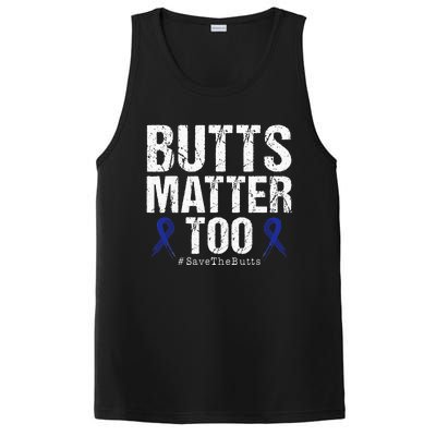 Butts Matter Too Save The Butts Colon Cancer Awareness PosiCharge Competitor Tank