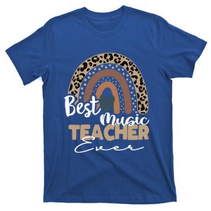 Best Music Teacher Ever Boho Rainbow Teacher Appreciation Gift T-Shirt