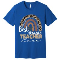 Best Music Teacher Ever Boho Rainbow Teacher Appreciation Gift Premium T-Shirt