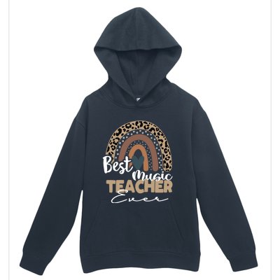 Best Music Teacher Ever Boho Rainbow Teacher Appreciation Gift Urban Pullover Hoodie