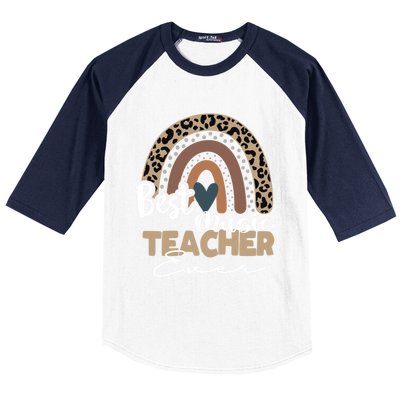 Best Music Teacher Ever Boho Rainbow Teacher Appreciation Gift Baseball Sleeve Shirt