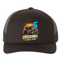 Birthday Monster Truck 5 Year Old Boy 5th Party Born 2020 Gift Yupoong Adult 5-Panel Trucker Hat