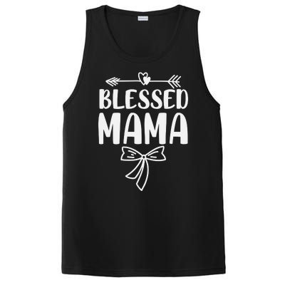 Blessed Mama Tee For Women Funny Mama Gifts PosiCharge Competitor Tank