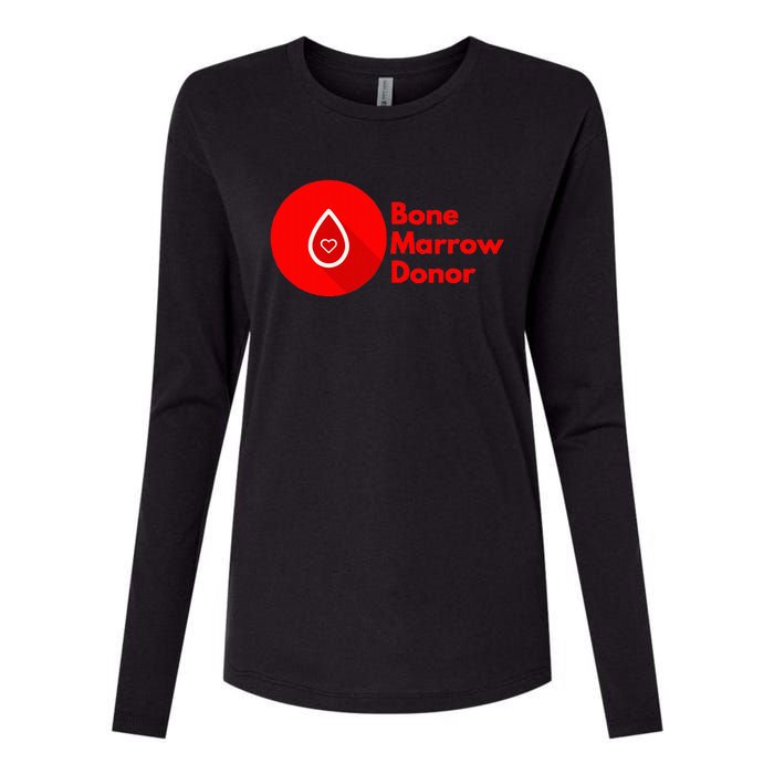 Bone Marrow Transplant Donor Womens Cotton Relaxed Long Sleeve T-Shirt