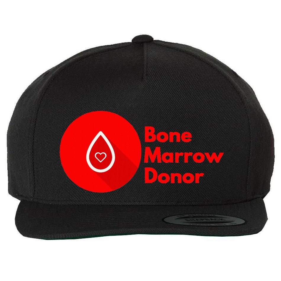 Bone Marrow Transplant Donor Wool Snapback Cap