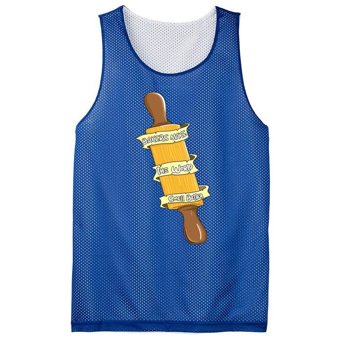 Bakers Make The World Smell Better Baking Baker Pastry Chef Gift Mesh Reversible Basketball Jersey Tank