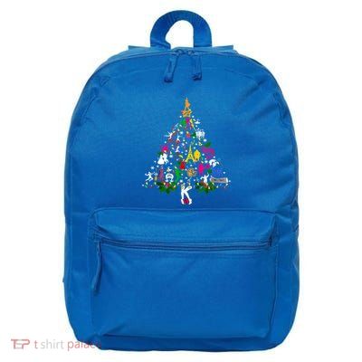 Broadway Musical Theatre Christmas Tree Funny Xmas Gift 16 in Basic Backpack