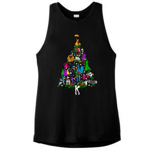 Broadway Musical Theatre Christmas Tree Ladies PosiCharge Tri-Blend Wicking Tank