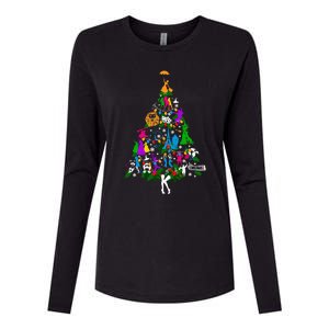 Broadway Musical Theatre Christmas Tree Womens Cotton Relaxed Long Sleeve T-Shirt