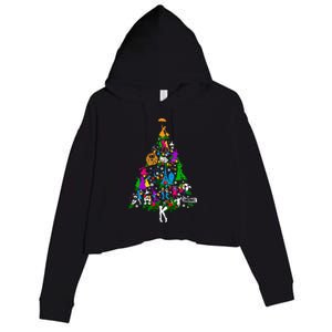 Broadway Musical Theatre Christmas Tree Crop Fleece Hoodie