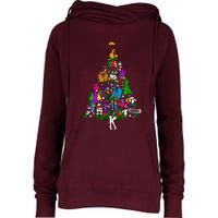 Broadway Musical Theatre Christmas Tree Womens Funnel Neck Pullover Hood