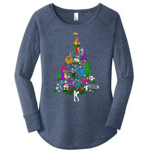 Broadway Musical Theatre Christmas Tree Women's Perfect Tri Tunic Long Sleeve Shirt