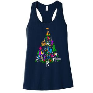 Broadway Musical Theatre Christmas Tree Women's Racerback Tank