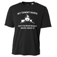 Bear My Tummy Hurts But IM Being Really Brave About It Cooling Performance Crew T-Shirt