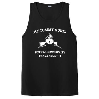 Bear My Tummy Hurts But IM Being Really Brave About It PosiCharge Competitor Tank