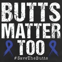 Butts Matter Too Save The Butts Colon Cancer Awareness 7 Panel Mesh Trucker Snapback Hat