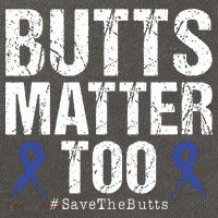 Butts Matter Too Save The Butts Colon Cancer Awareness Cotton Canvas Backpack
