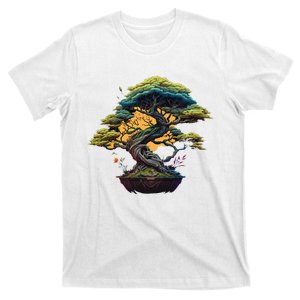 Bonkei Miniature Tree On Japanese Bonsai Tree T-Shirt