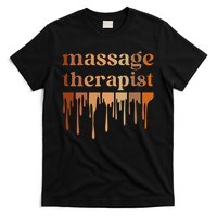 Black Massage Therapist African American Massage Therapy T-Shirt