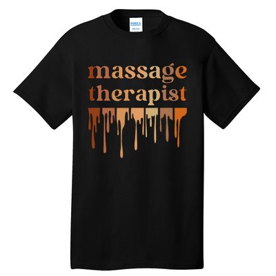 Black Massage Therapist African American Massage Therapy Tall T-Shirt