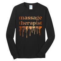 Black Massage Therapist African American Massage Therapy Tall Long Sleeve T-Shirt