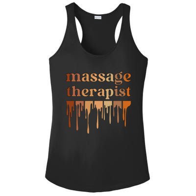 Black Massage Therapist African American Massage Therapy Ladies PosiCharge Competitor Racerback Tank