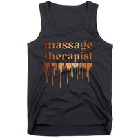 Black Massage Therapist African American Massage Therapy Tank Top