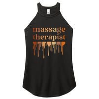 Black Massage Therapist African American Massage Therapy Women's Perfect Tri Rocker Tank