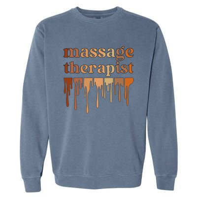 Black Massage Therapist African American Massage Therapy Garment-Dyed Sweatshirt