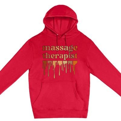 Black Massage Therapist African American Massage Therapy Premium Pullover Hoodie