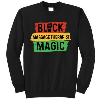 Black Massage Therapist Magic Afrocentric Massage Therapy Sweatshirt