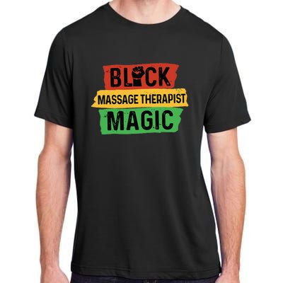 Black Massage Therapist Magic Afrocentric Massage Therapy Adult ChromaSoft Performance T-Shirt