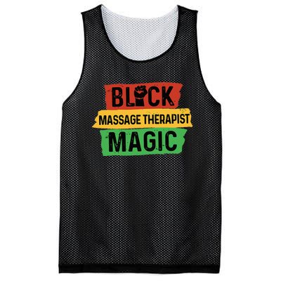 Black Massage Therapist Magic Afrocentric Massage Therapy Mesh Reversible Basketball Jersey Tank