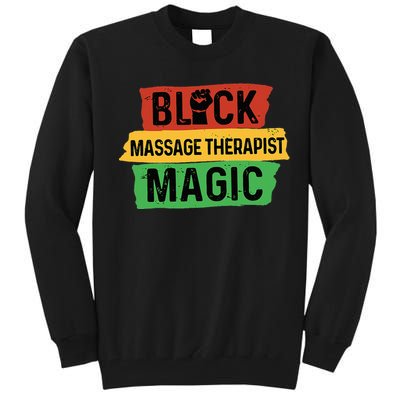 Black Massage Therapist Magic Afrocentric Massage Therapy Tall Sweatshirt