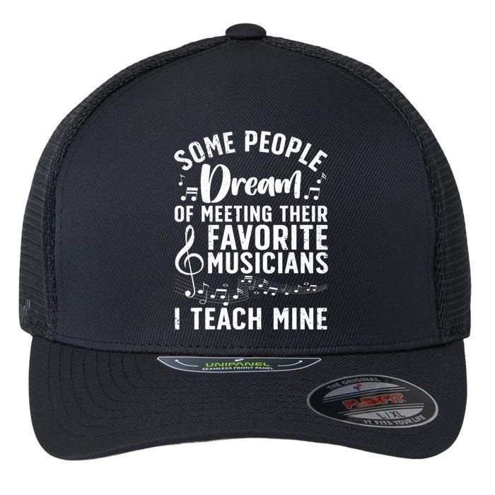 Best Music Teacher For Men Women Musician Band Piano Teacher Flexfit Unipanel Trucker Cap