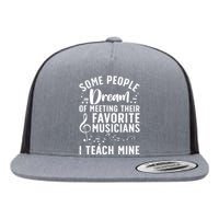 Best Music Teacher For Men Women Musician Band Piano Teacher Flat Bill Trucker Hat