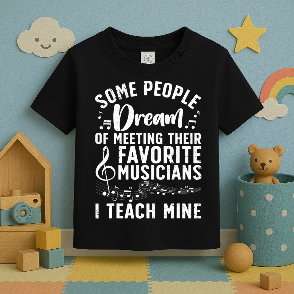 Best Music Teacher For Men Women Musician Band Piano Teacher Toddler T-Shirt