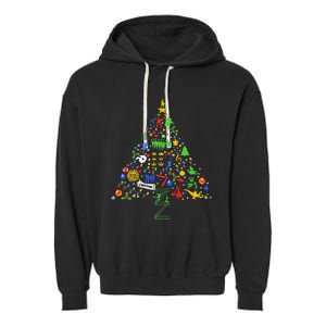 Broadway Musical Theatre Christmas Tree Garment-Dyed Fleece Hoodie