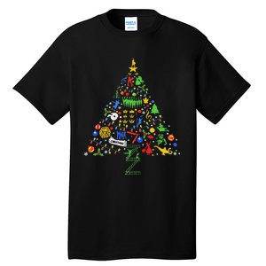 Broadway Musical Theatre Christmas Tree Tall T-Shirt