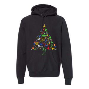 Broadway Musical Theatre Christmas Tree Premium Hoodie