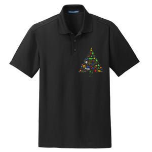 Broadway Musical Theatre Christmas Tree Dry Zone Grid Polo