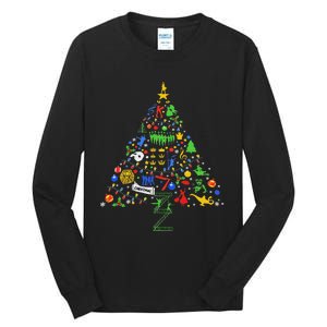 Broadway Musical Theatre Christmas Tree Tall Long Sleeve T-Shirt