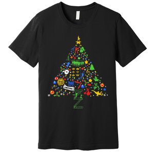 Broadway Musical Theatre Christmas Tree Premium T-Shirt