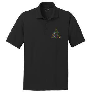 Broadway Musical Theatre Christmas Tree PosiCharge RacerMesh Polo