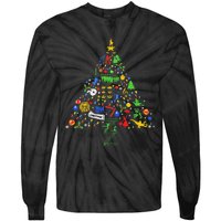 Broadway Musical Theatre Christmas Tree Tie-Dye Long Sleeve Shirt