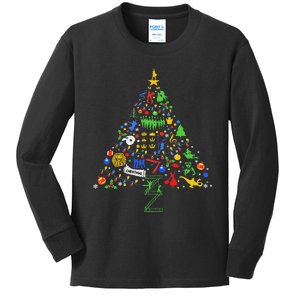 Broadway Musical Theatre Christmas Tree Kids Long Sleeve Shirt